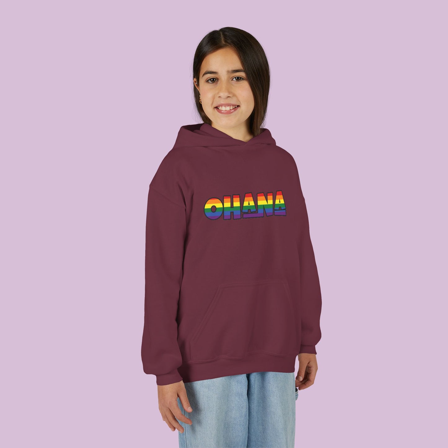 Rainbow Ohana Youth Hoodie