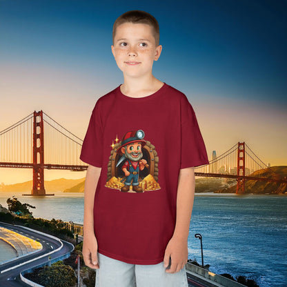San Francisco Football Cartoon Miner Kids Tee