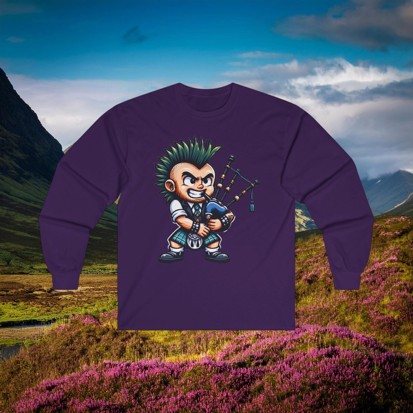 Scottish Punk Rock Long Sleeve Tee