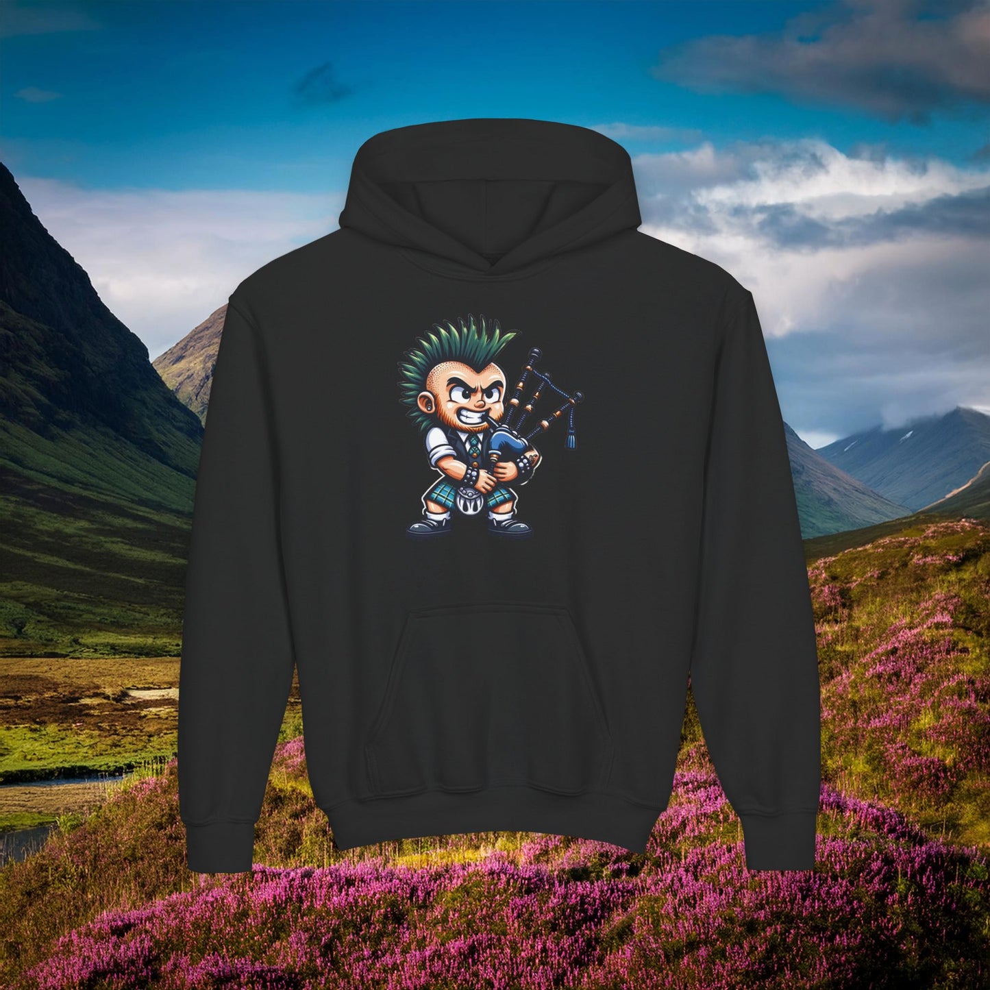 Scottish Punk Youth Hoodie