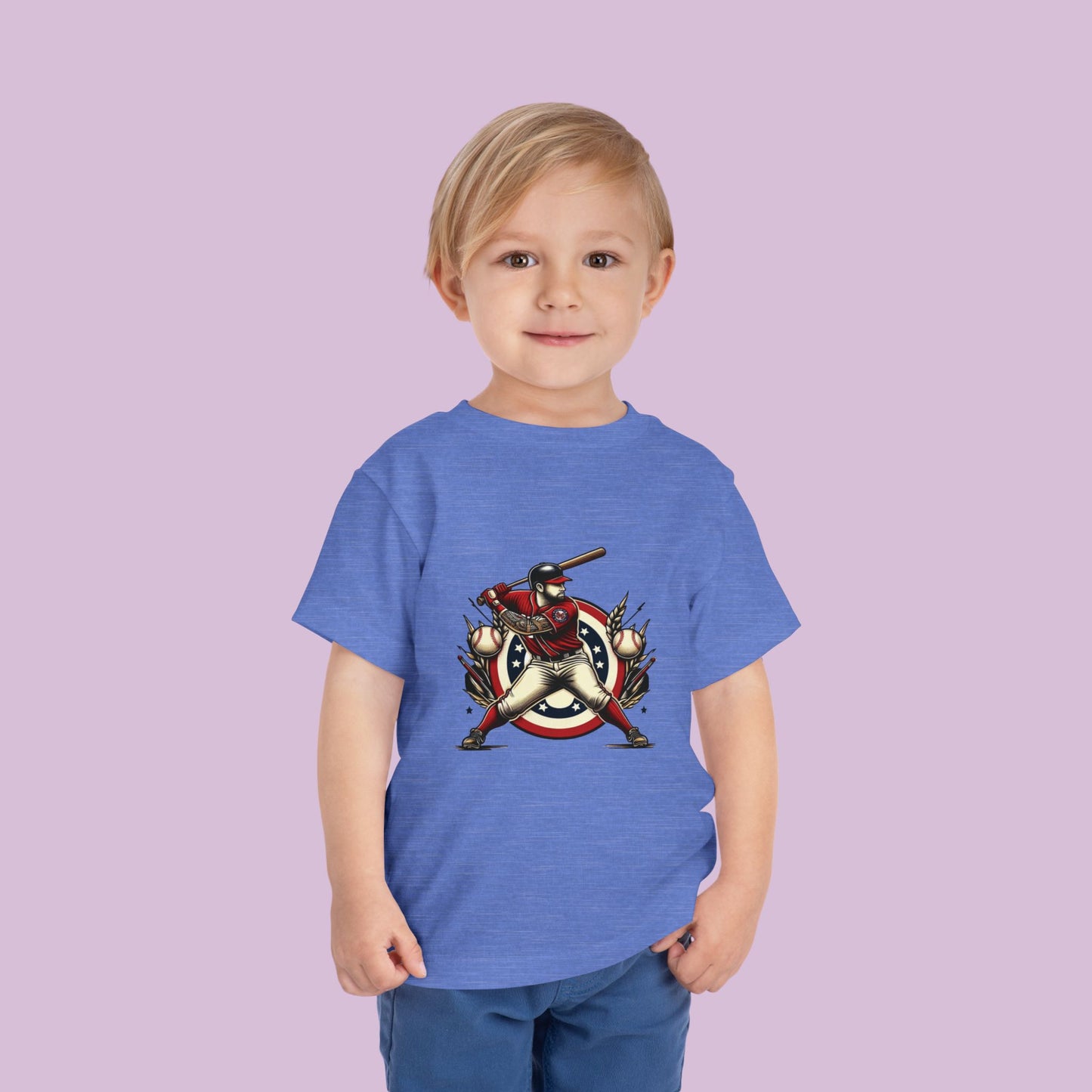 Washington Baseball At Bat Toddler Tee
