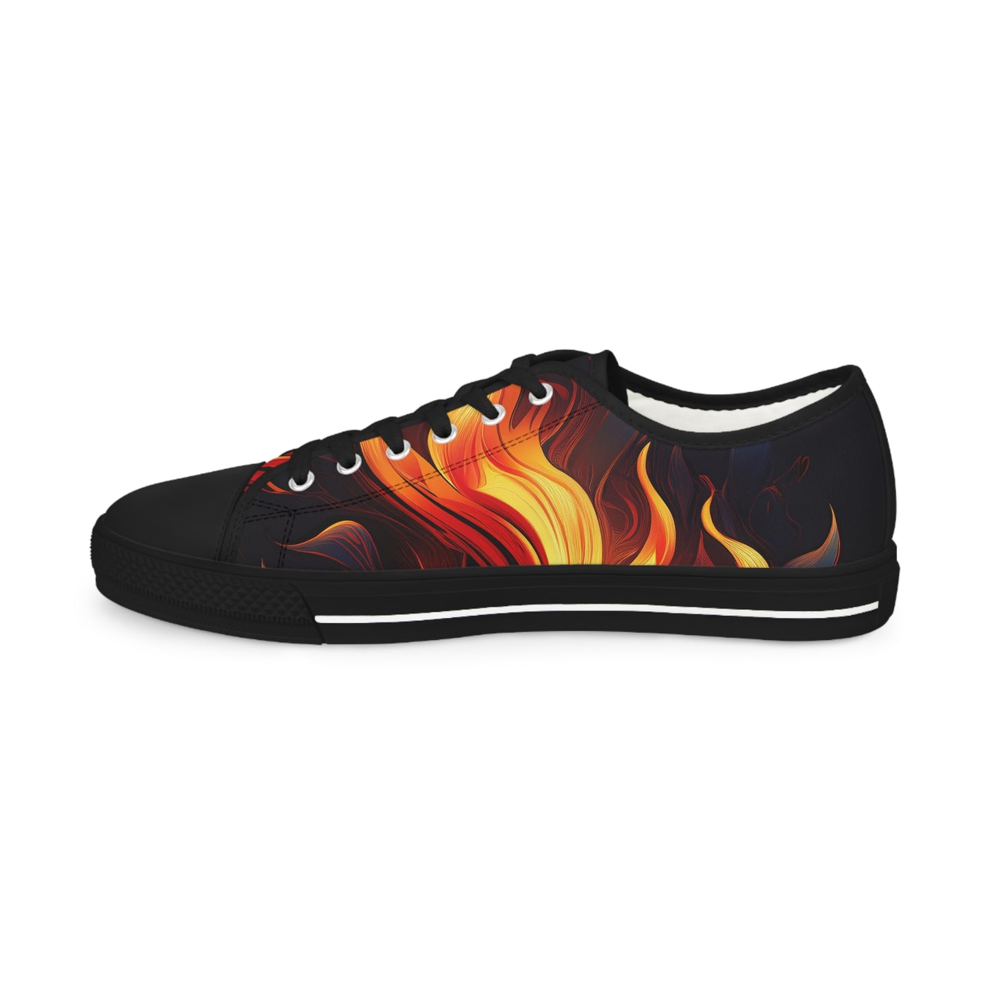 Flames Men's Low Top Sneakers