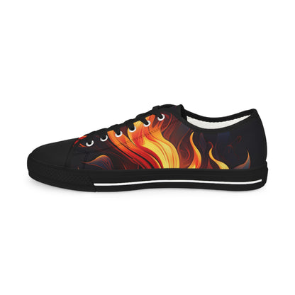 Flames Men's Low Top Sneakers