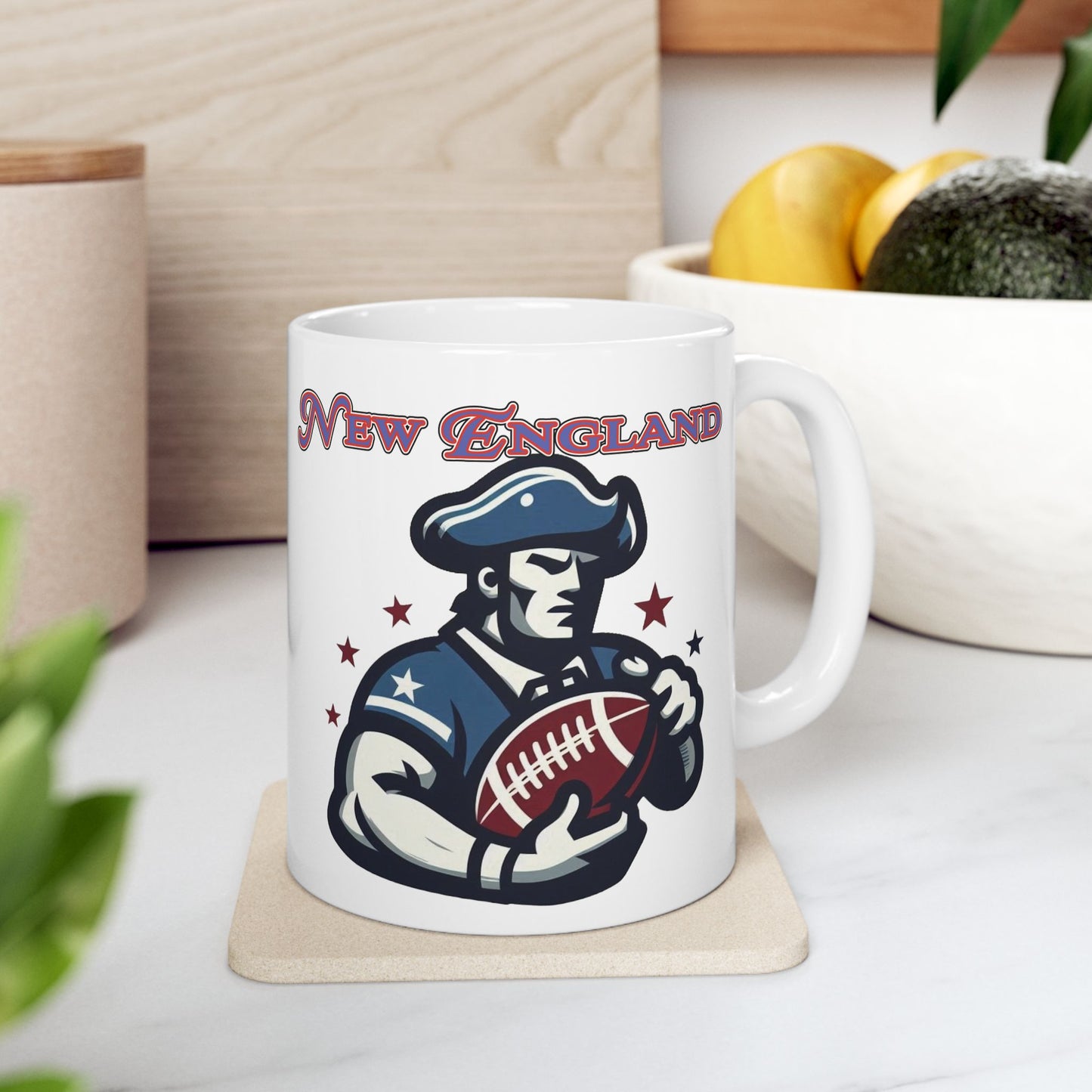New England Football Ceramic Mug (11oz/15oz)