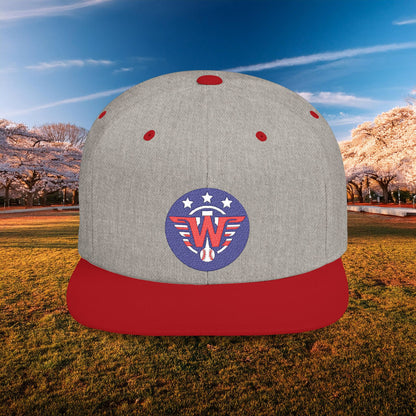 Nats Logo Flat Bill Snapback