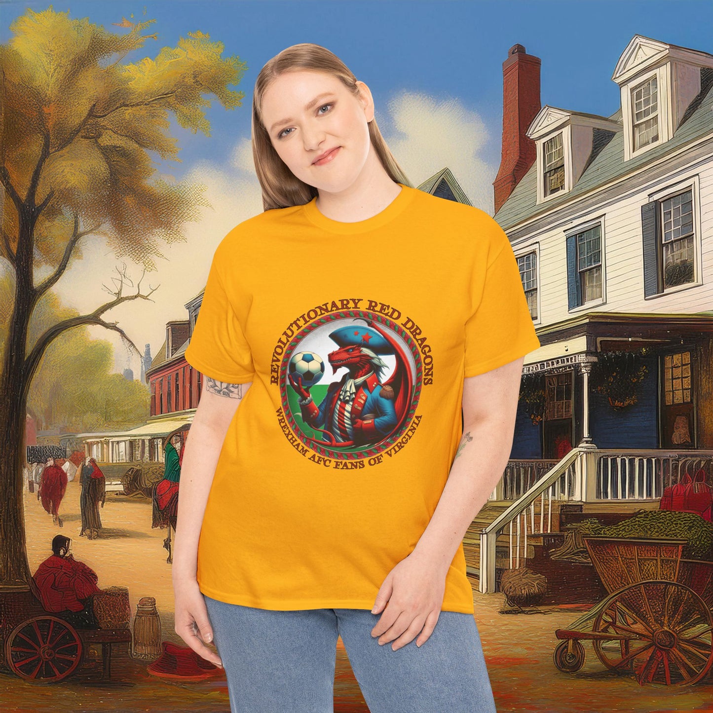 Revolutionary Red Dragons Crest Tee - Alternate