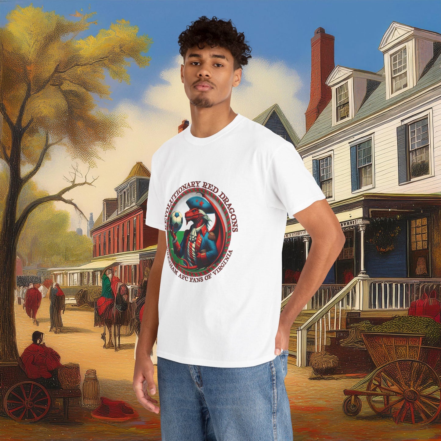 Revolutionary Red Dragons Crest Tee - Alternate