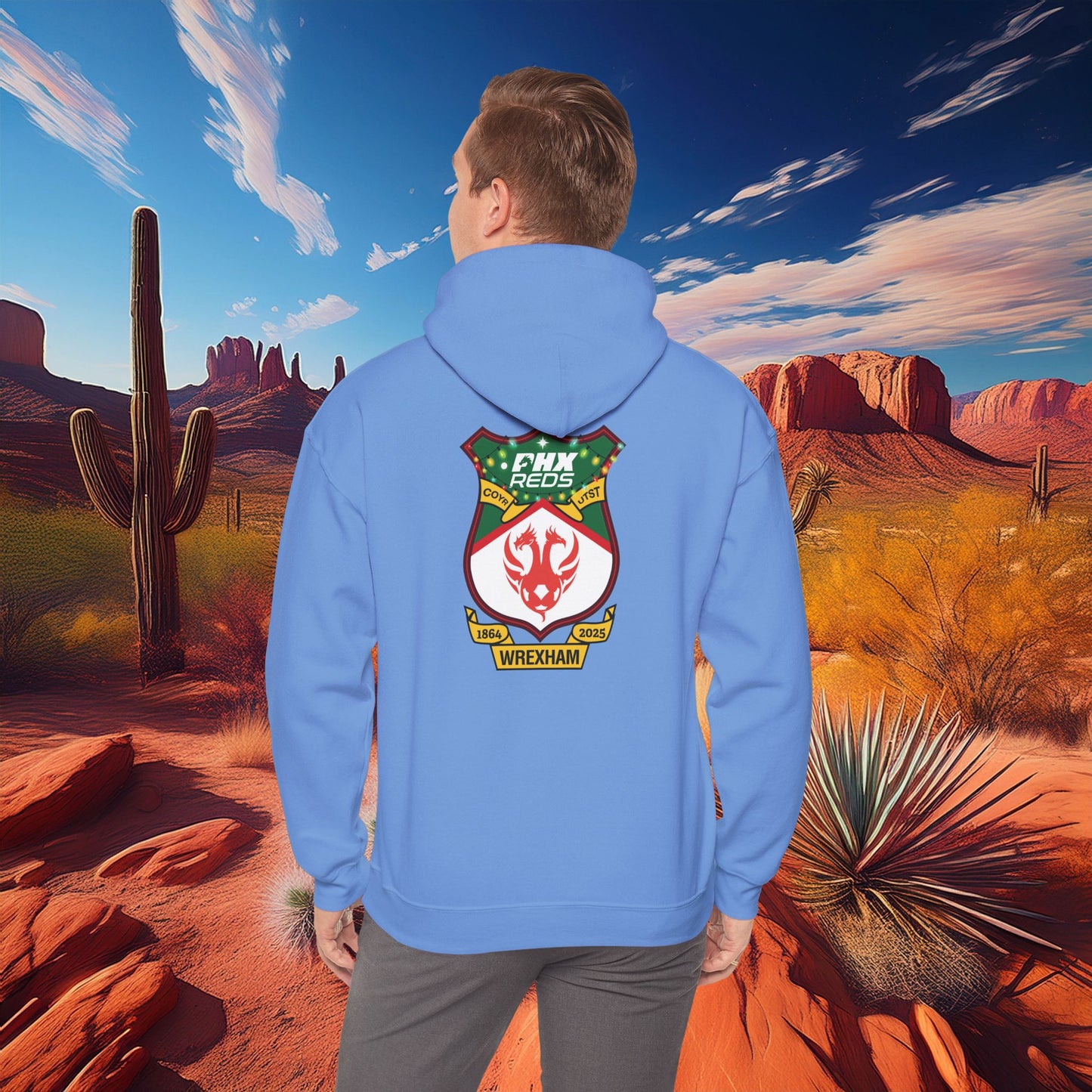 PHX Reds Christmas Crest Hoodie