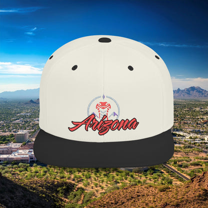 Arizona Baseball Logo Flat Bill Snapback