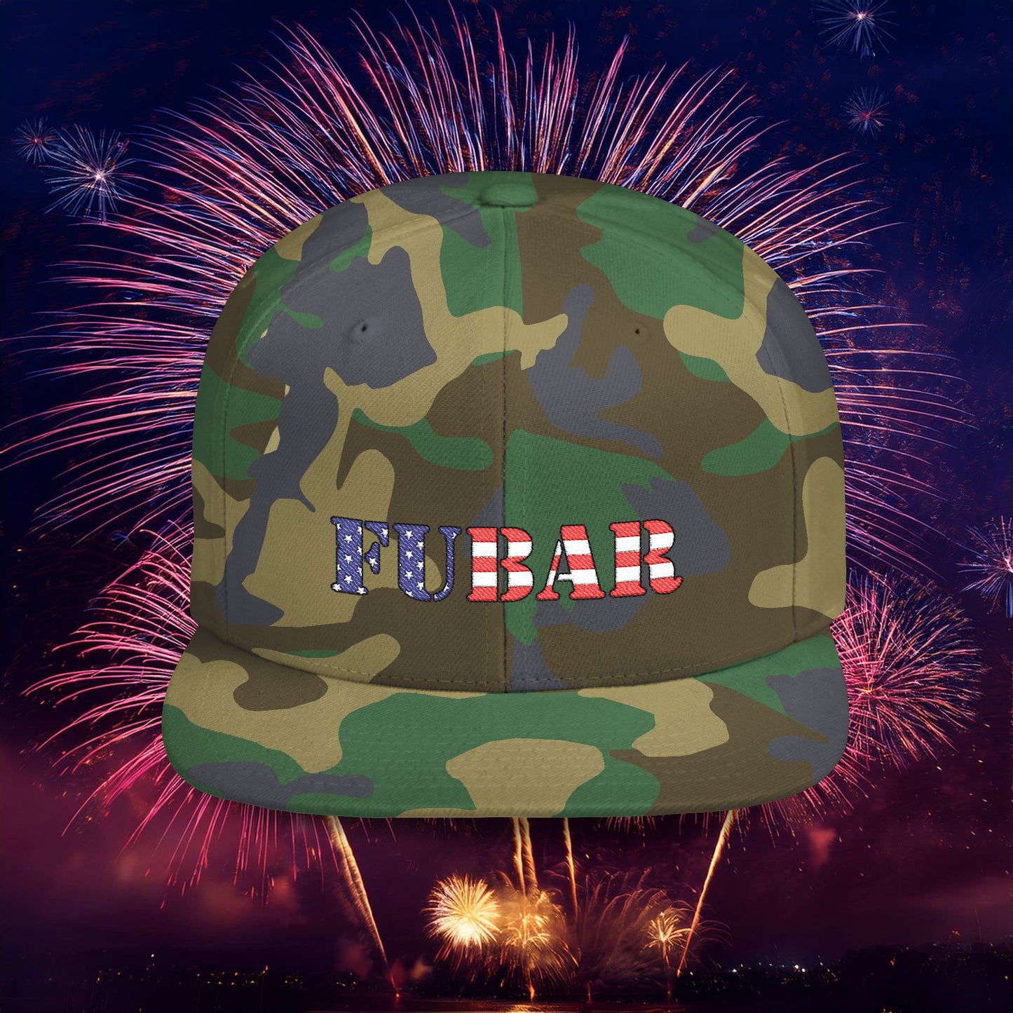 USA FUBAR Flat Bill Snapback