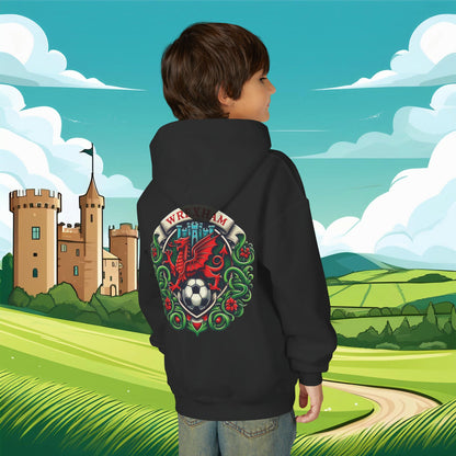 Wrexham Crest Dragon Youth Hoodie