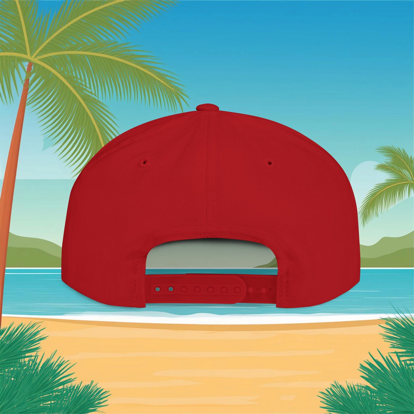 Rainbow Ohana Flat Bill Snapback