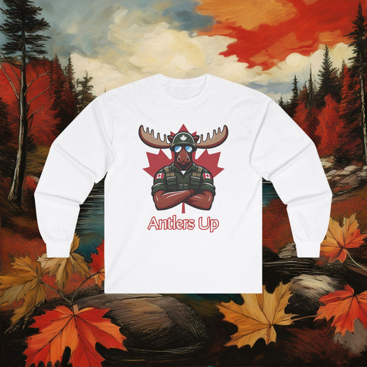 Canadian Moose "Antlers Up" Long Sleeve Tee