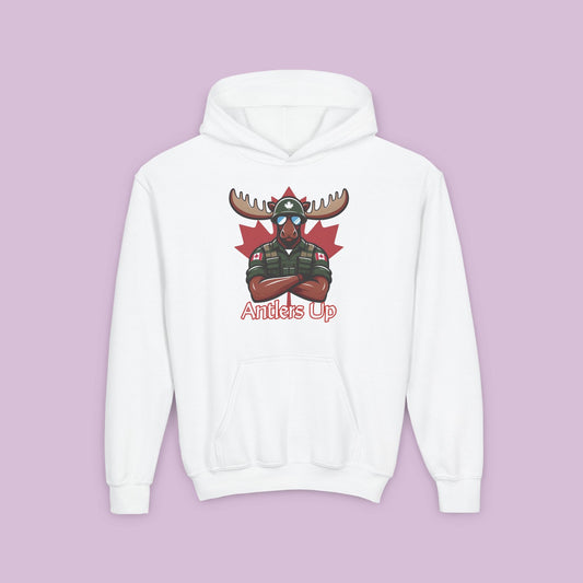 Canadian Moose "Antlers Up" Youth Hoodie