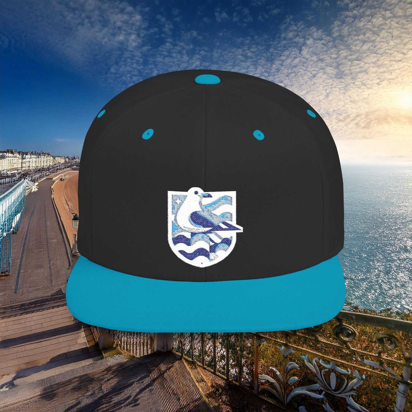 Brighton & Hove Albion Gull Crest Flat Bill Snapback