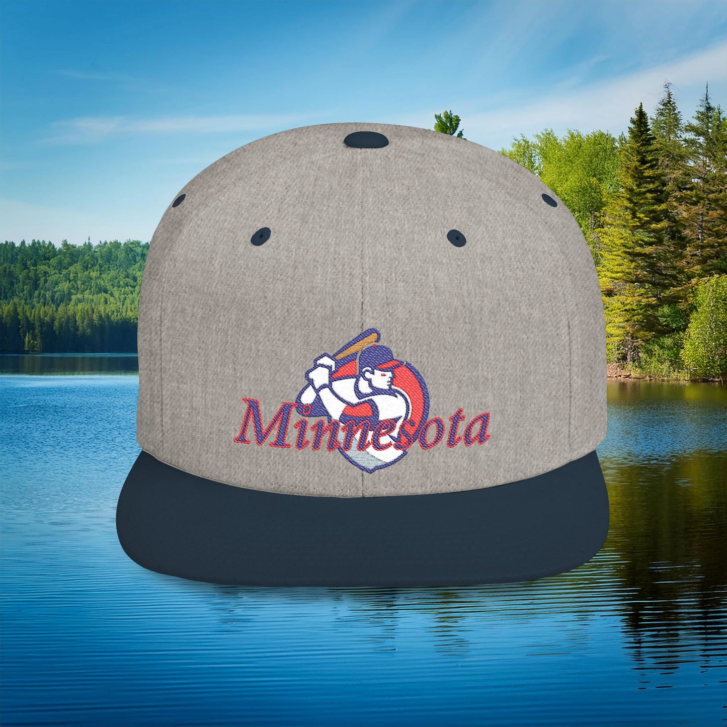 Minnesota Baseball Flat Bill Snapback