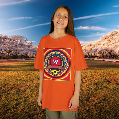 Psychedelic Funky W Skull Kids Tee