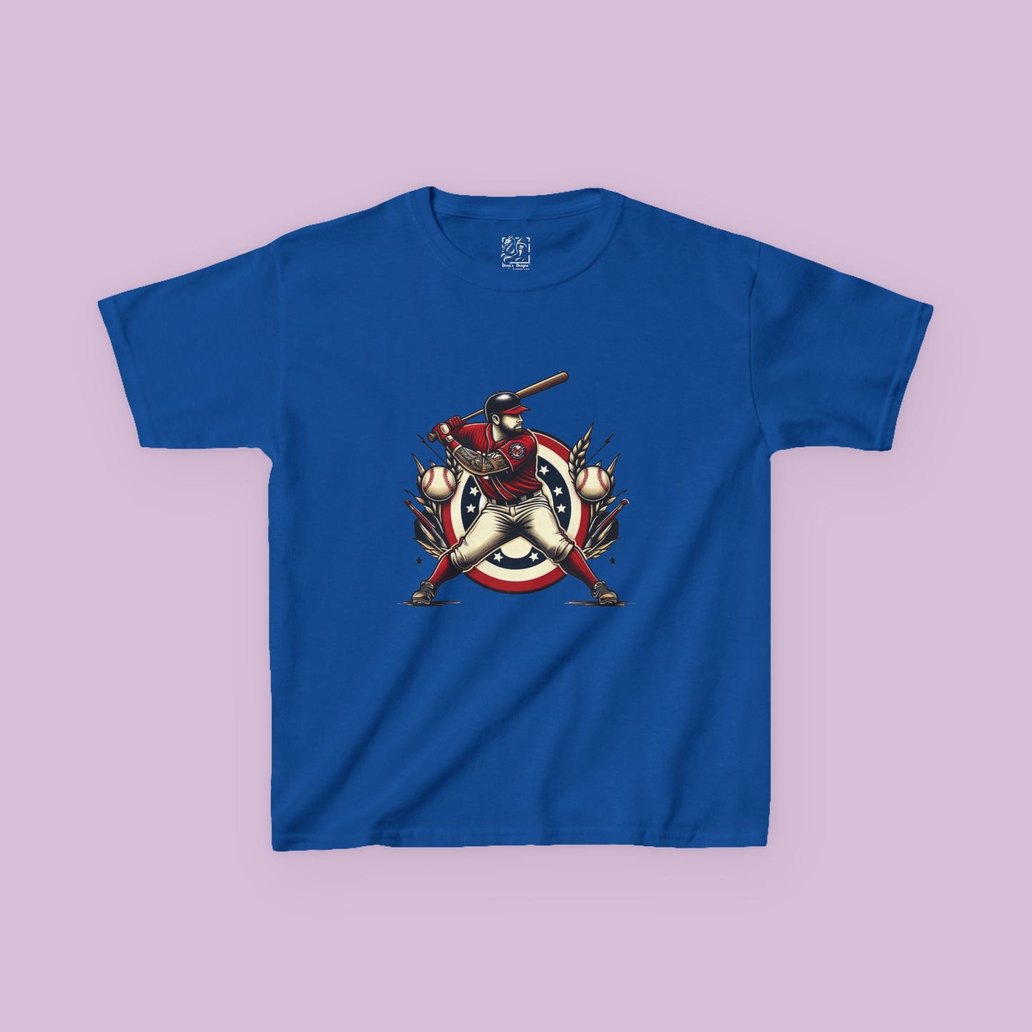 Washington Baseball At Bat Kids Tee