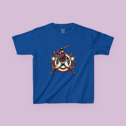 Washington Baseball At Bat Kids Tee