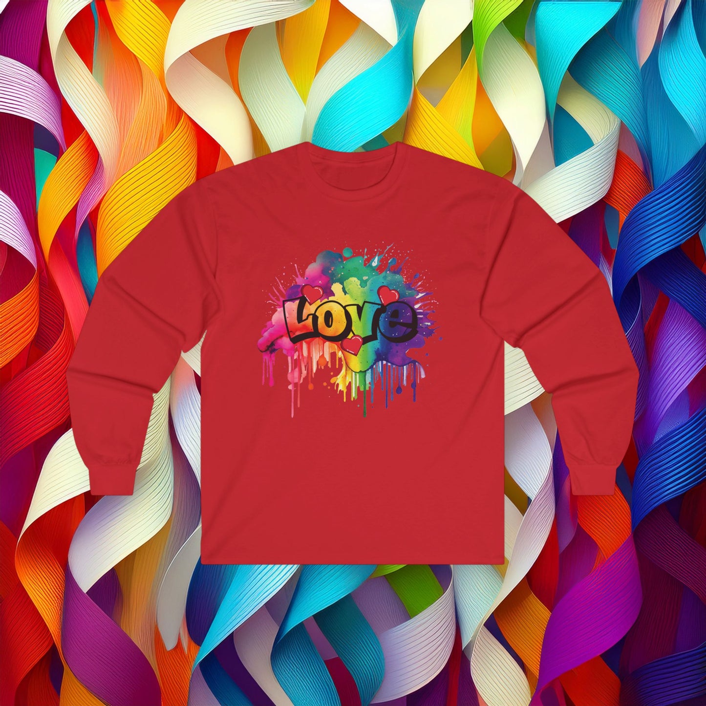 Love Color Bomb Long Sleeve Tee