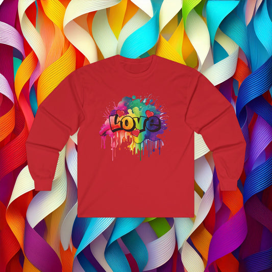 Love Color Bomb Long Sleeve Tee