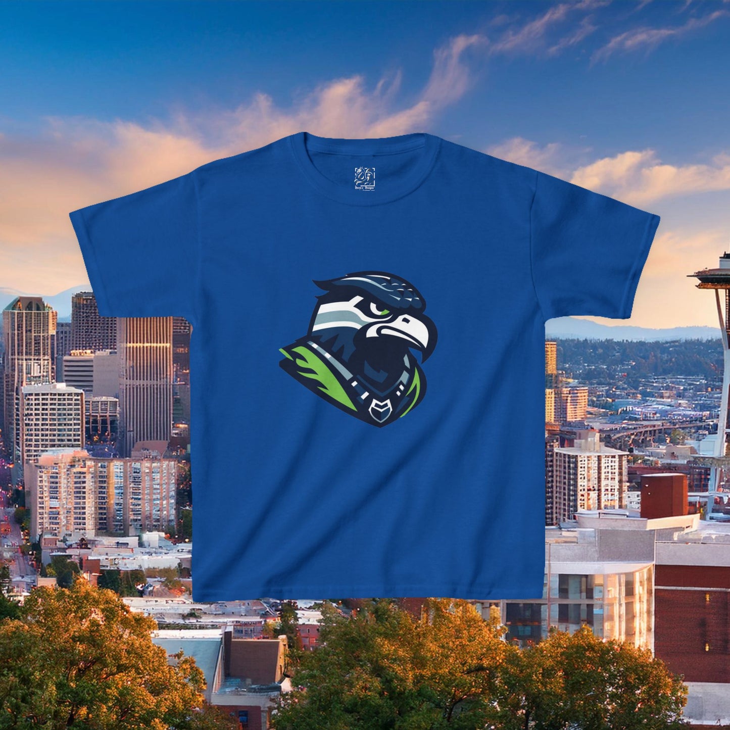 Seattle Football Crest Kids Tee