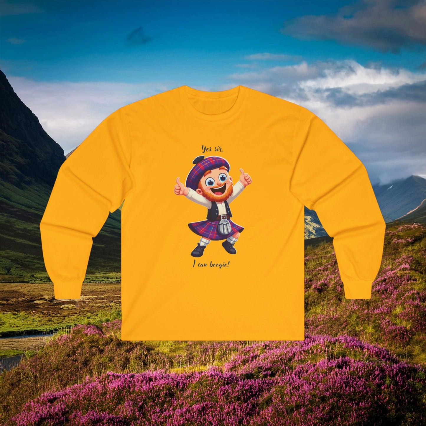 Scotland Can Boogie Long Sleeve Tee