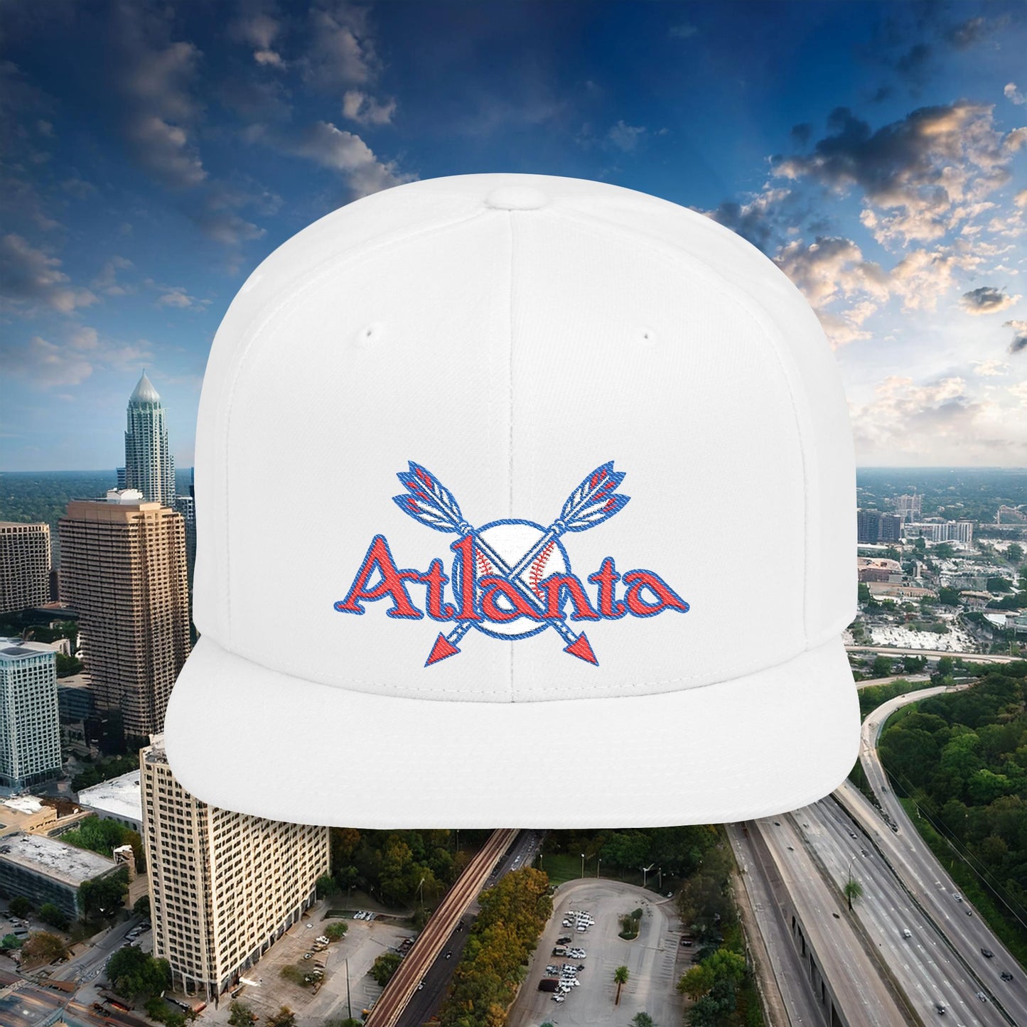 Atlanta Baseball Flat Bill Snapback