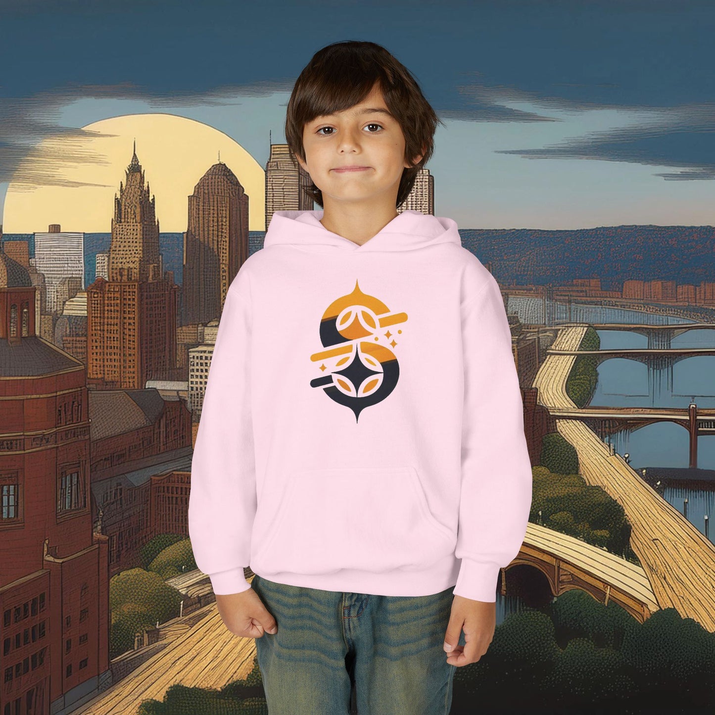 Pittsburgh Football Logo Youth Hoodie