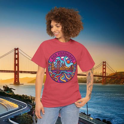 Vibrant San Francisco Psychedelic Tee