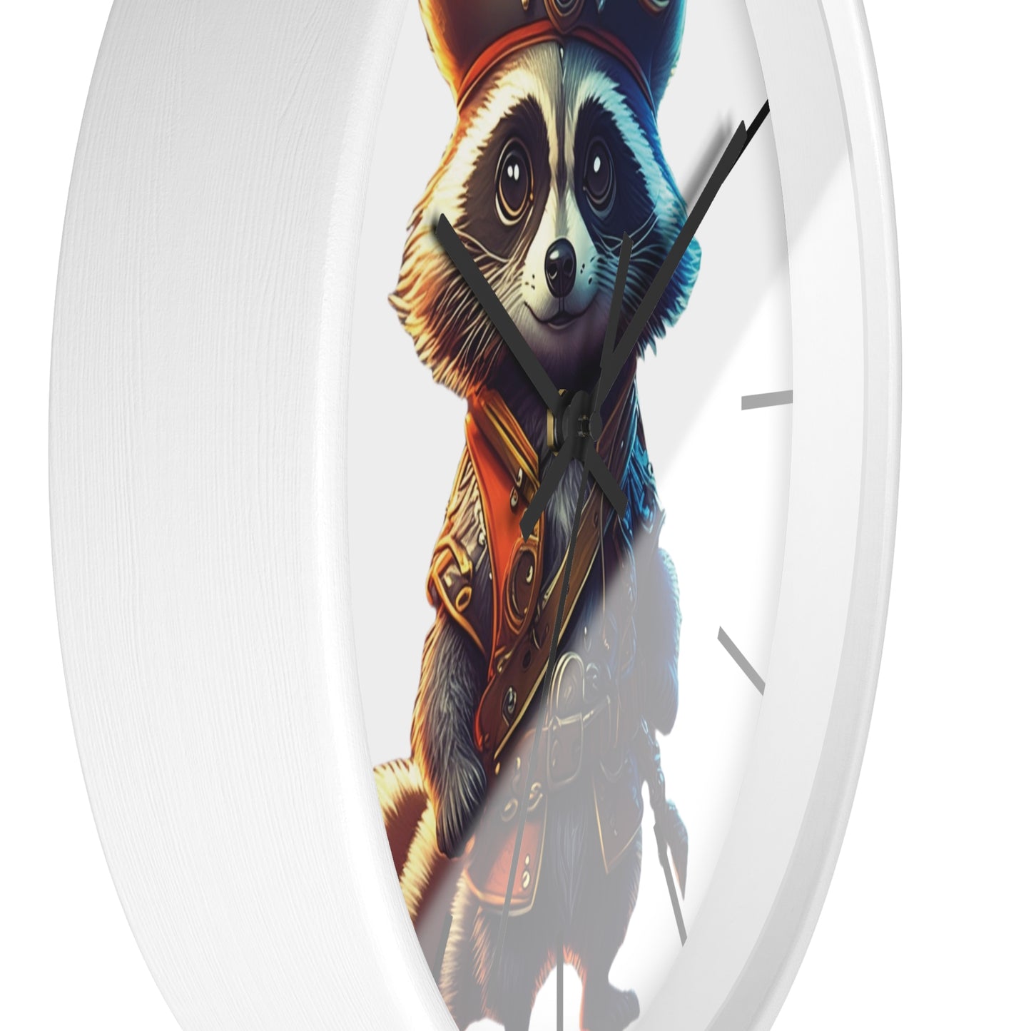 Raccoon Pirate Wall Clock