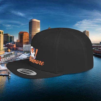 Baltimore Baseball Mini Oriole Flat Bill Snapback