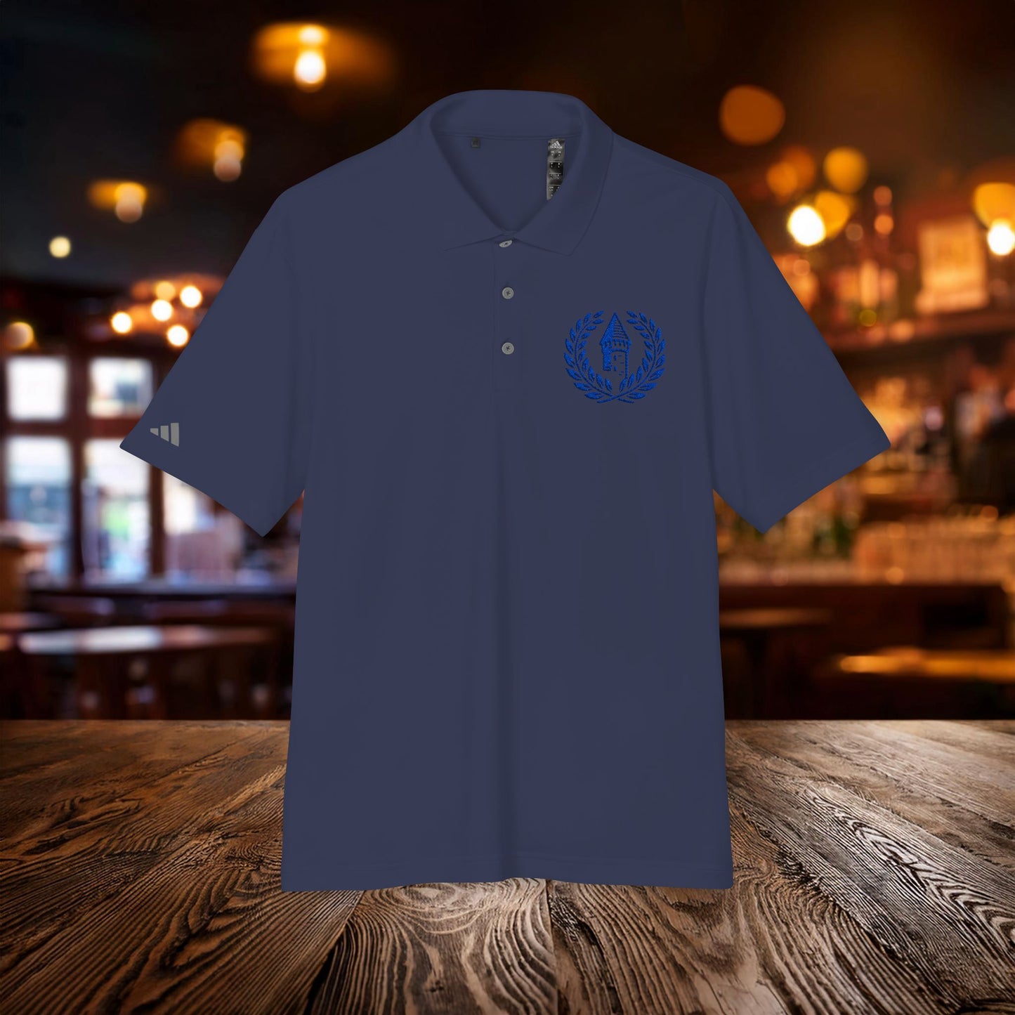 Everton Logo adidas Performance Polo (blue)