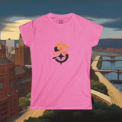 Pittsburgh Football Logo Women's Softstyle Tee