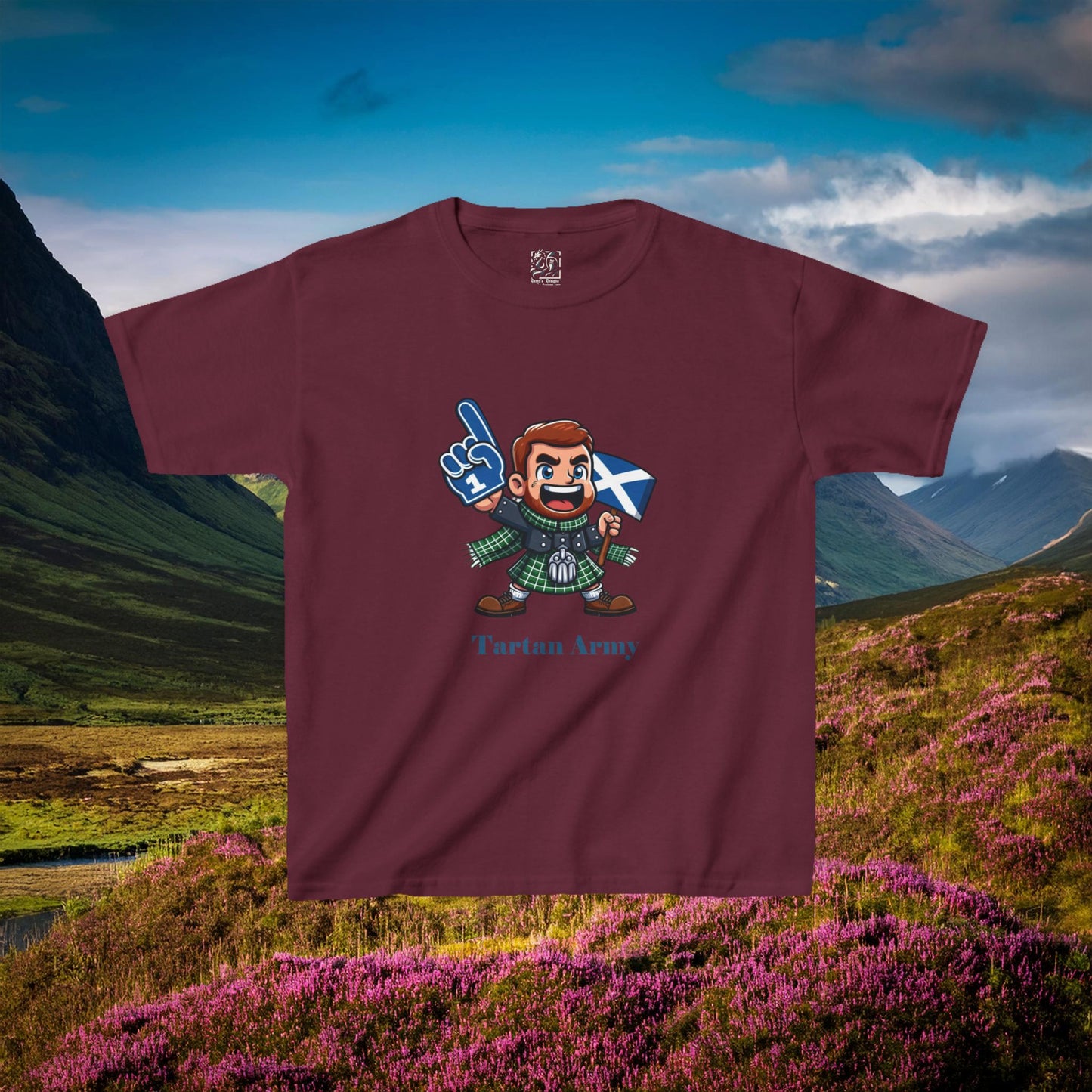 Scotland Tartan Army Kids Tee