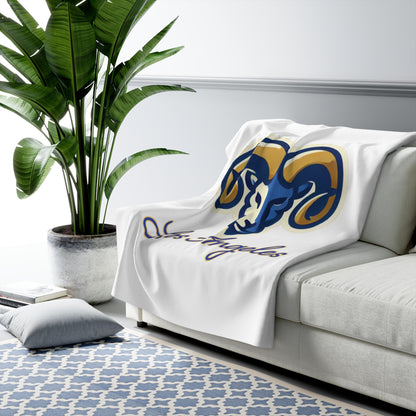 LA Football Sherpa Fleece Blanket