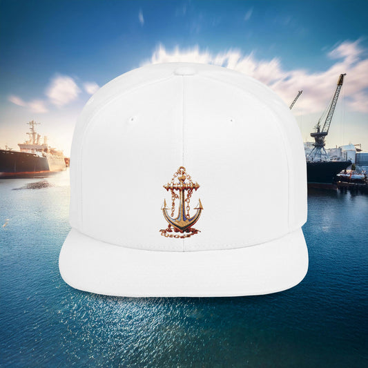 Anchor Flat Bill Snapback