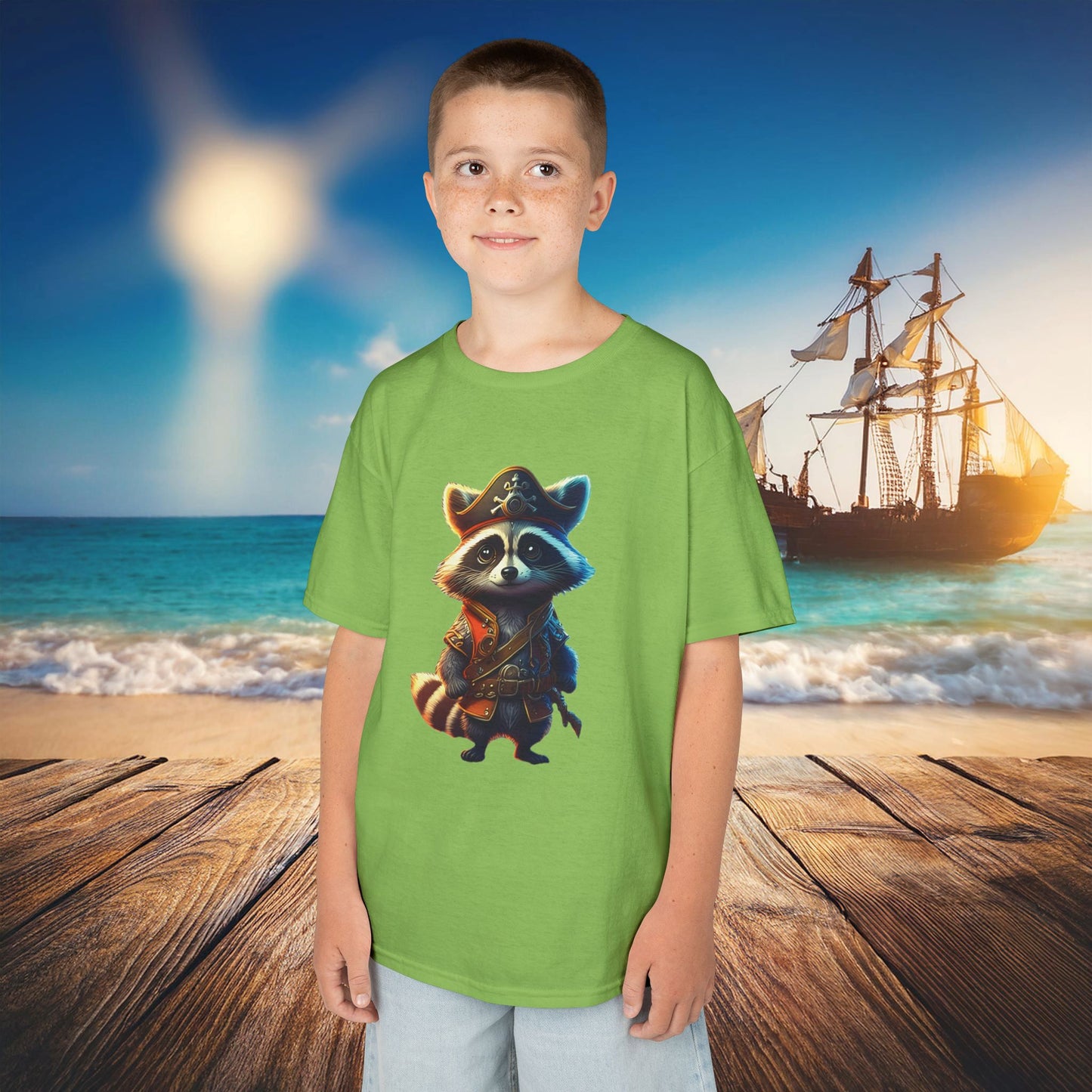 Raccoon Pirate Kids Tee