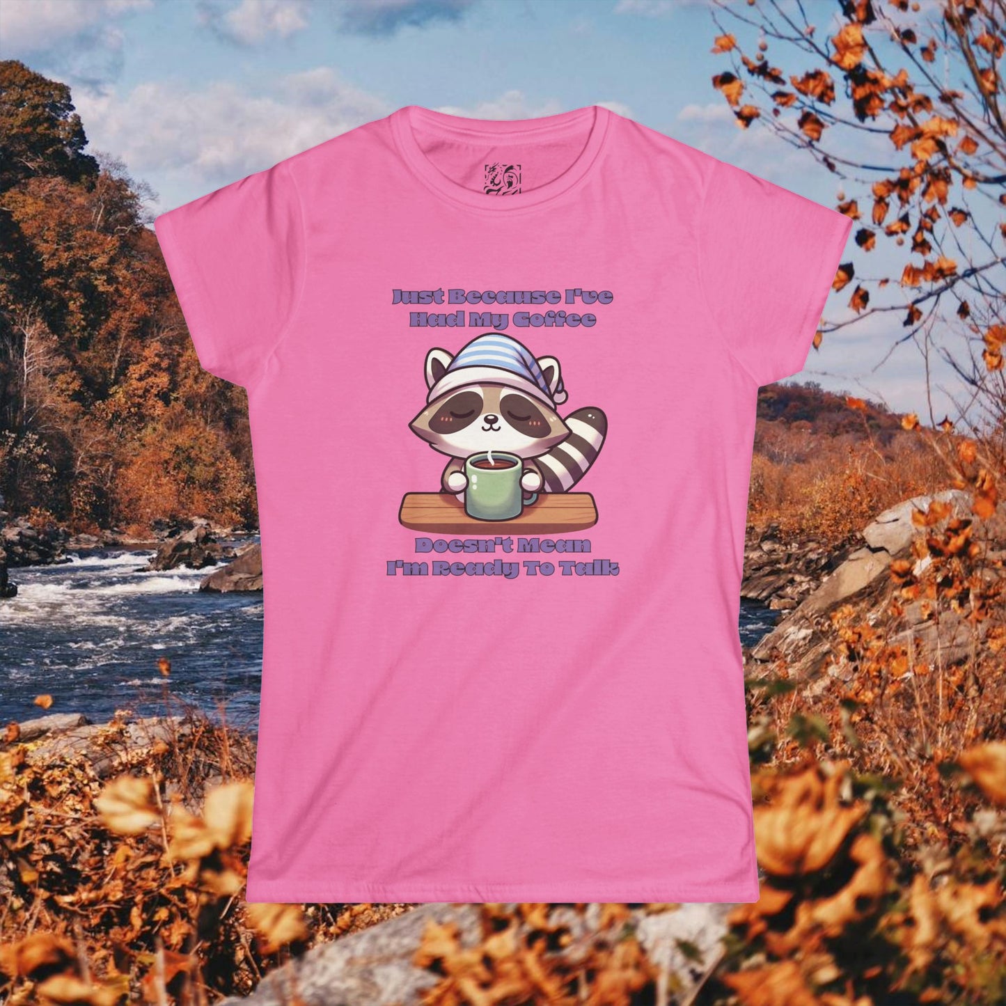 Raccoon Coffee Women's Softstyle Tee