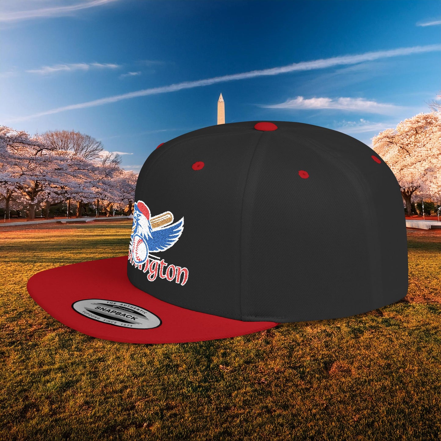 Washington Baseball Eagle Flat Bill Snapback