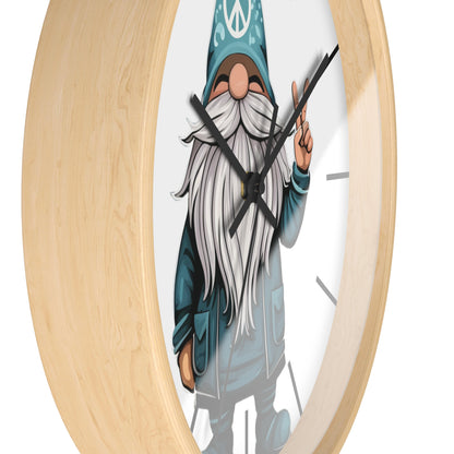 Peace Gnome Wall Clock