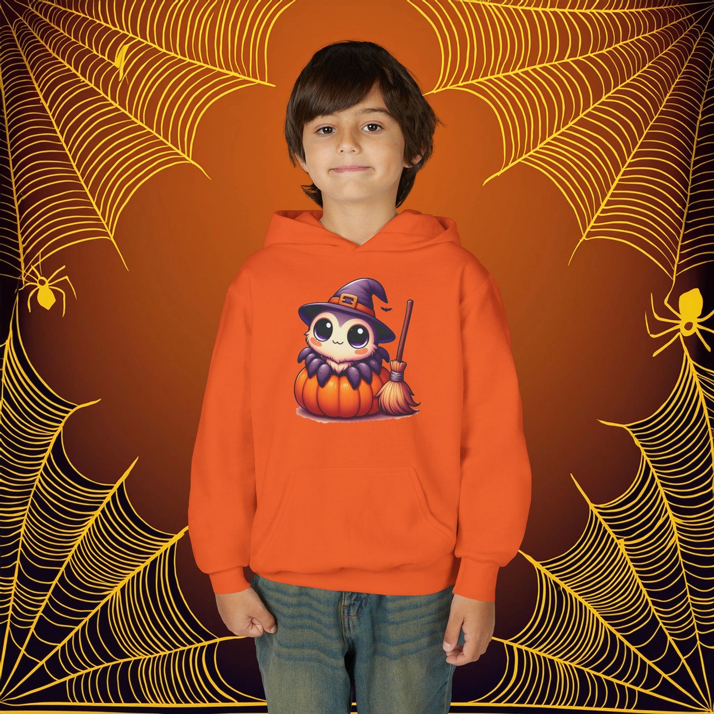 Halloween Spider Youth Hoodie