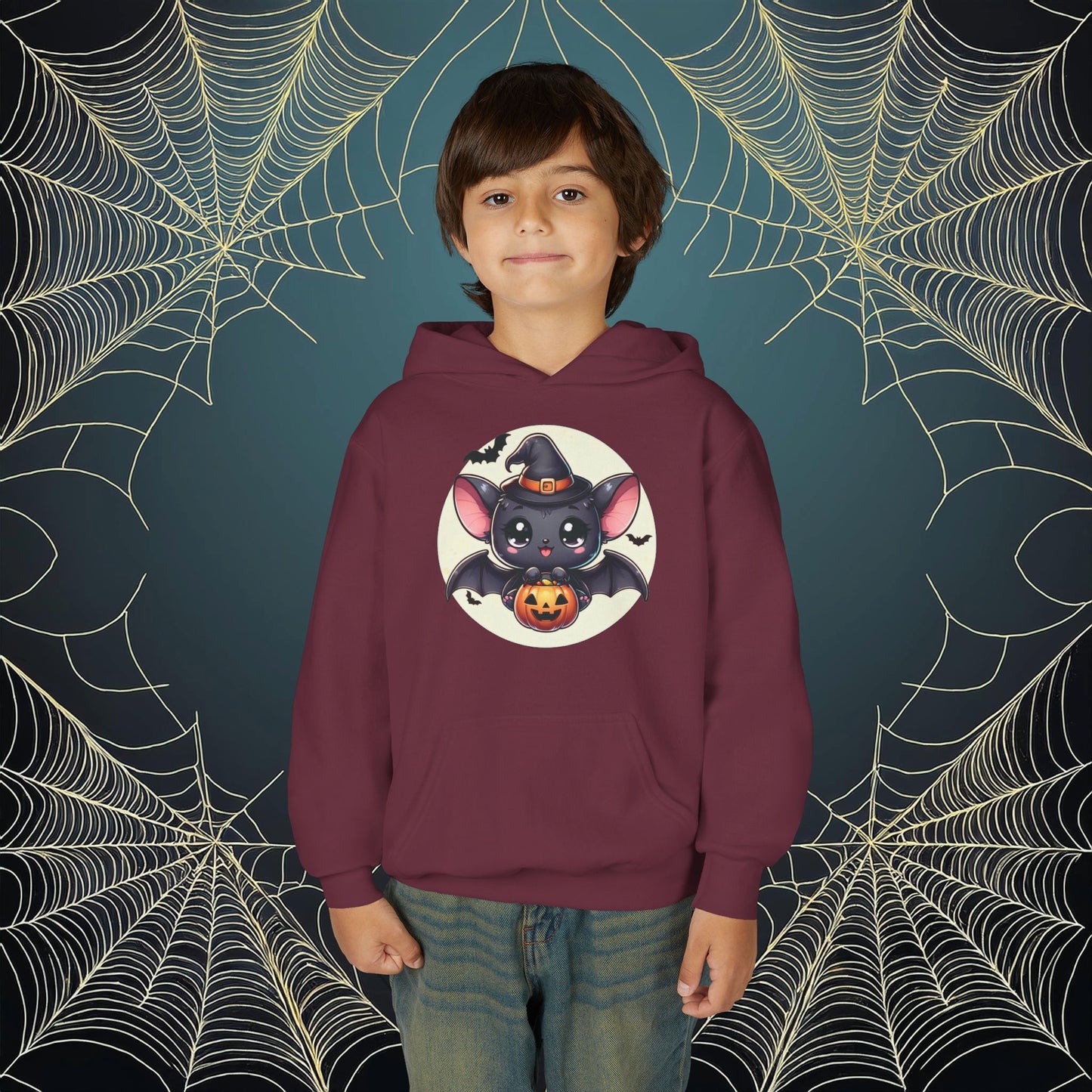 Trick or Treat Bat Youth Hoodie