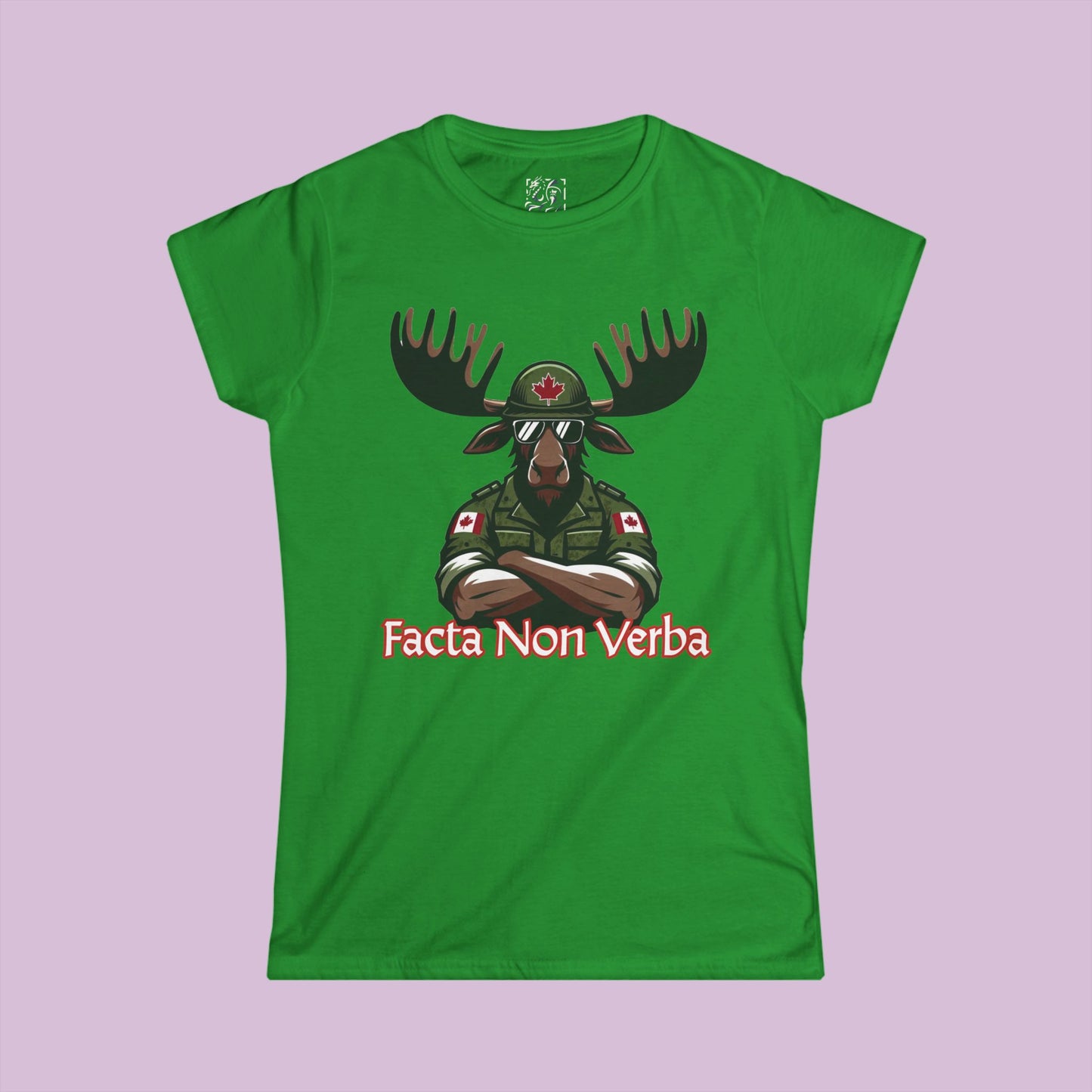 Canadian Moose "Facta Non Verba" Women's Softstyle Tee