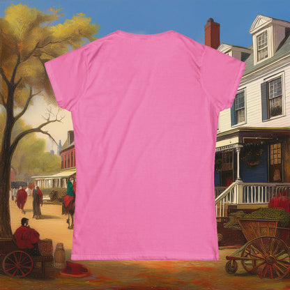 Revolutionary Red Dragons Logo Women's Softstyle Tee