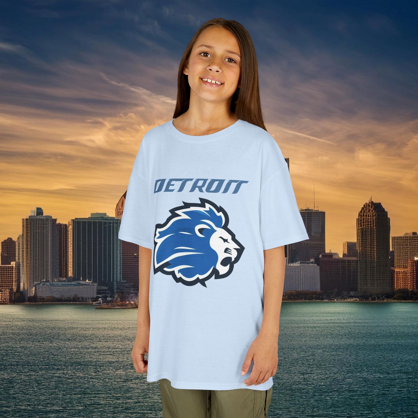 Detroit Football Logo Kids Tee
