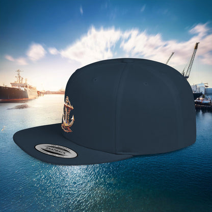 Anchor Flat Bill Snapback