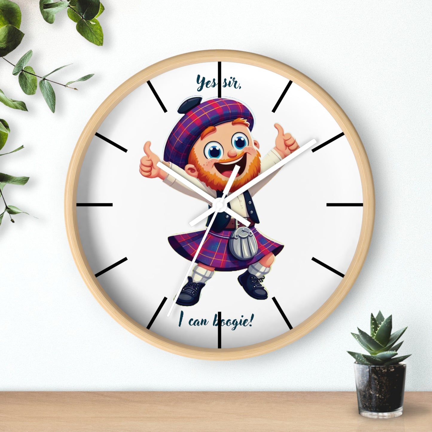 Scotland Can Boogie Wall Clock