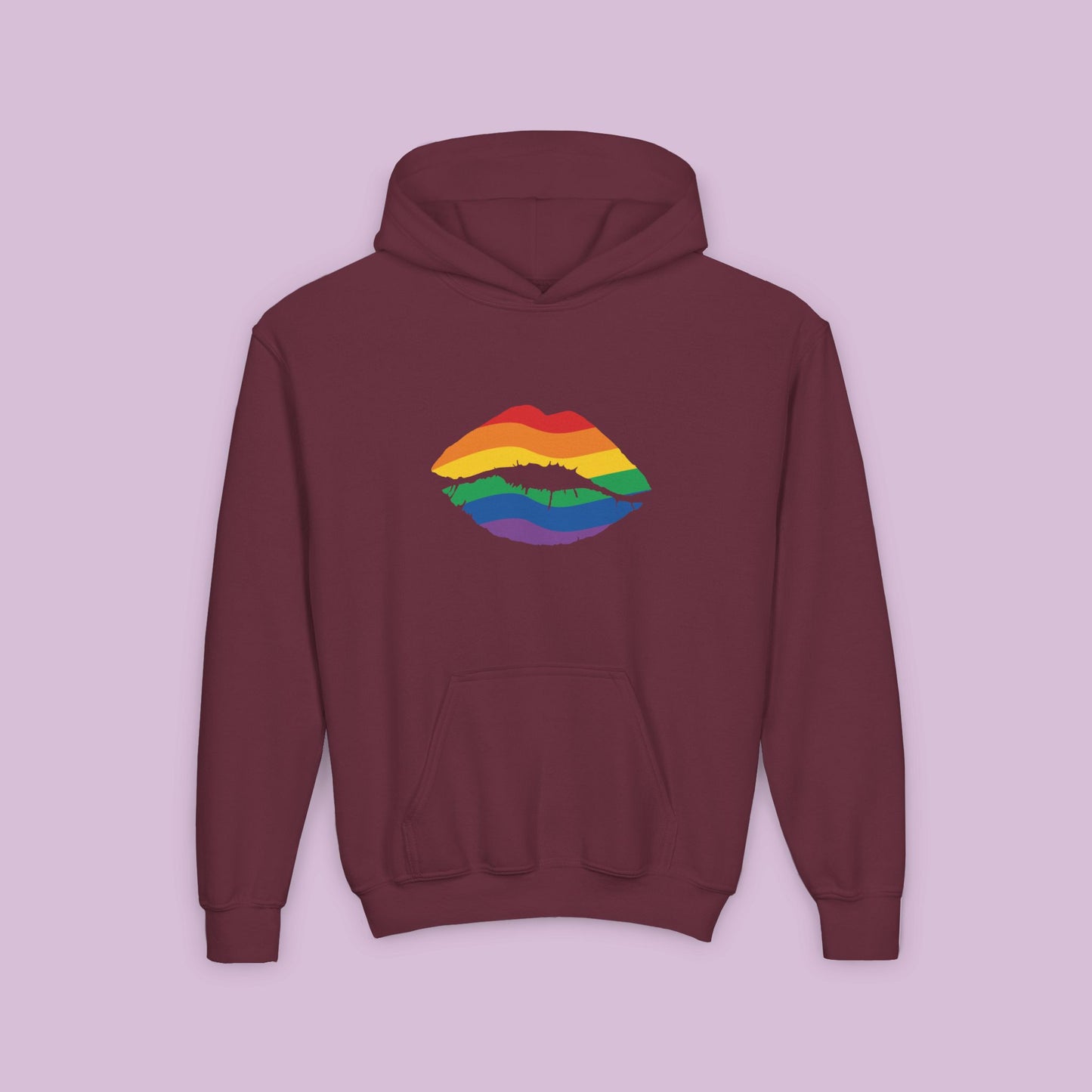 Rainbow Kiss Youth Hoodie