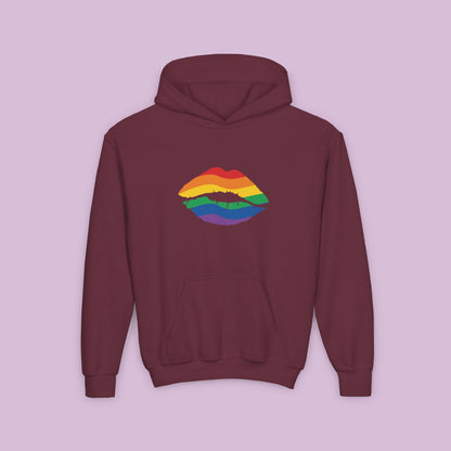 Rainbow Kiss Youth Hoodie